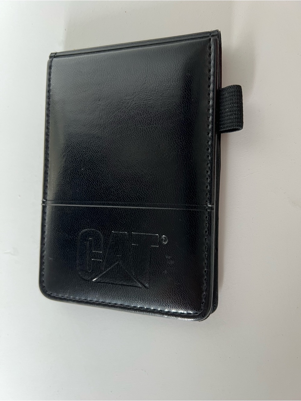 CAT Caterpillar Black notebook holder with Pen Loop